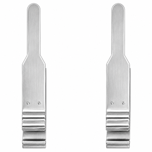 Hand-Applied Flat Jaw <b>Clamps</b> Single Frameless Packaged in Pairs Sizes 2mm-5mm and 1.5mm-3.5mm Black Options ZETOMEDPRO - Product Image 1