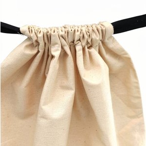 Canvas <b>Drawstring</b> <b>Laundry</b> <b>Bag</b> White Reusable Storage Tote Home & Hotel Use - Product Image 4