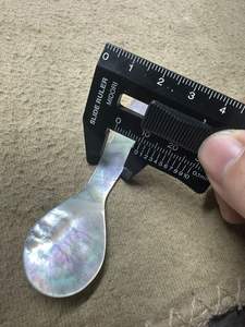 Cuchara de Nácar para Caviar, Juego de Cucharas Hechas a Mano con Conchas Naturales para Postre, Café, Té, Vajilla de Lujo Ecológica - Product Image 4