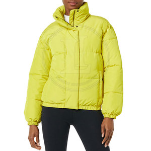 Durable Comfort Women's Winter Puffer Jacket Breathable Quilted Cold Weather <b>Coat</b> with Front Logo Casual Fashion Design - Product Image 5