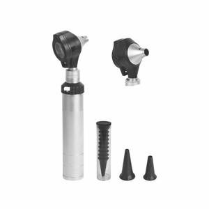 EUROBRIGHT F.O. Otoscope |   Entonnoirs auriculaires jetables |   Poignée en métal durable de taille C |   Poignée de charge de batterie en métal - Product Image 1