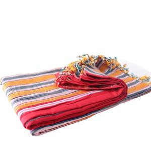 Serviette de plage Kikoy légère 100% coton motif de logo personnalisé Serviette Kikoy rayée promotionnelle de style moderne turc - Product Image 1