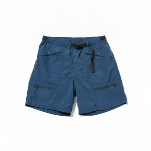 Shorts de randonnée RIDGE bleu marine pour hommes, shorts cargo à ceinture pour activités de plein air, personnalisables OEM ODM en nylon - Product Image 4