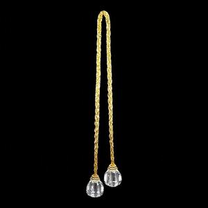 Adorno Navideño de Año Nuevo, Cordón Metálico Dorado, Globo Transparente, Bola de Diamante, Adorno de Anillo para Servilletas Acrílico con Colgante en Ambos Extremos - Product Image 1