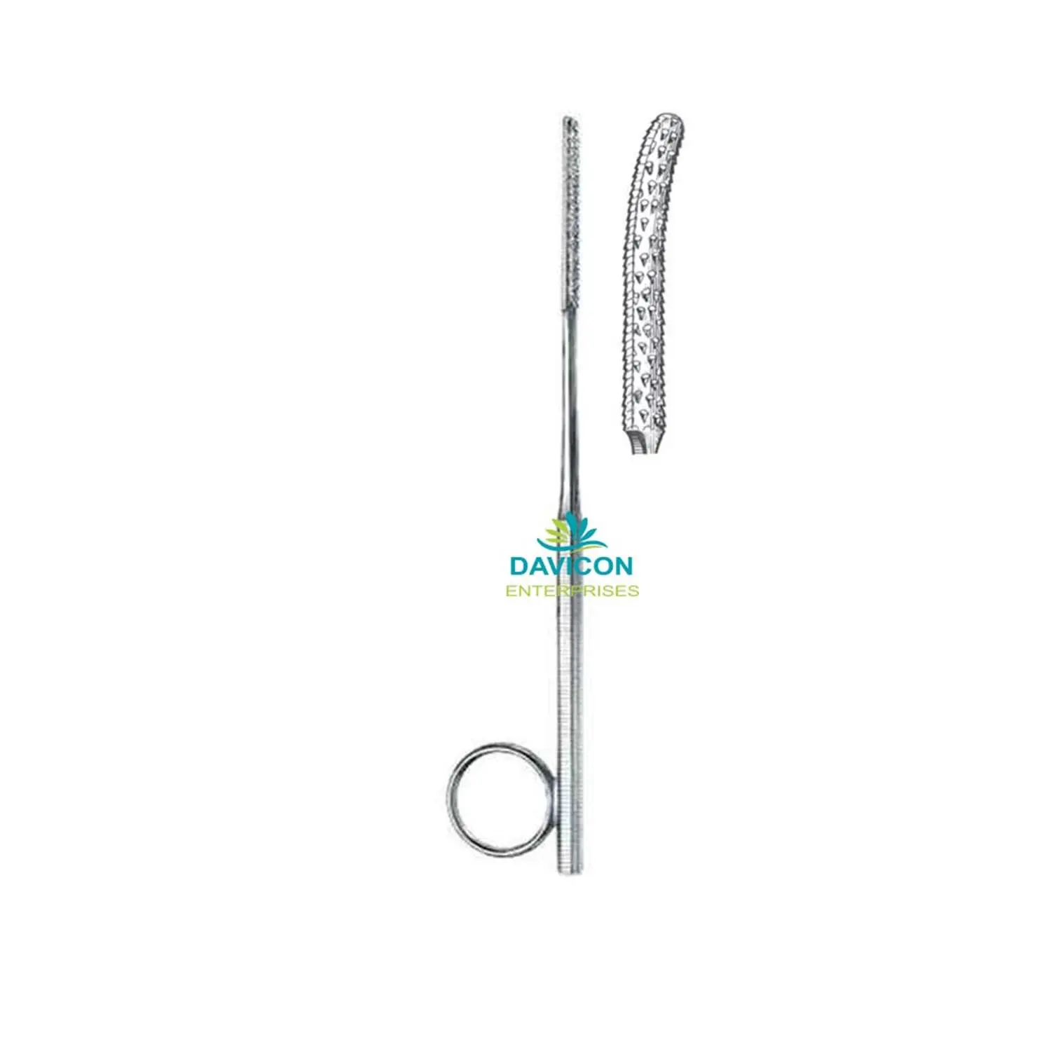 High Quality ENT Surgical Stainless Steel GALLAHER Nasal Rasps 17 cm 45x6mm