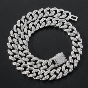 High Quality Diamond Look Hip Hop <b>Rope</b> <b>Chain</b> Necklace Gold Plated Fashion Jewelry for Men Women Daily Styling Available for Sale - Product Image 6