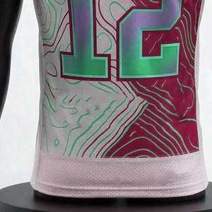 Maillot de football américain personnalisé, maillot de football à manches courtes, design de logo personnalisé, t-shirt respirant - Product Image 6