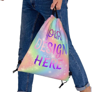 <b>Top</b> Quality Custom Folding Waterproof Drawstring Backpack Draw Gym <b>String</b> Bag for Outdoor Casual Drawstring Bags - Product Image 6