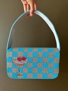 Bolso de Hombro Hecho a Mano con Diseño de Flores de Algodón Premium y Bordado con Cuentas para Mujer, Ropa Étnica, Fiestas Nocturnas, Regalos - Product Image 6