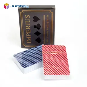 Professional customization casino playing card game portable printable plastic poker playing card