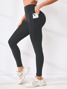 Wholesale Customized Factory Made Logo Printing Fleece Lined Yoga Leggings Best Design Womens <b>Warm</b> Gym <b>Tights</b> - Product Image 5