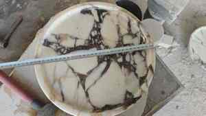 Elegant Calacatta <b>Marble</b> <b>Coaster</b> Natural Stone Finish Decorative Table Organizer for Kitchen Storage Coffee Table Decor and Home - Product Image 4
