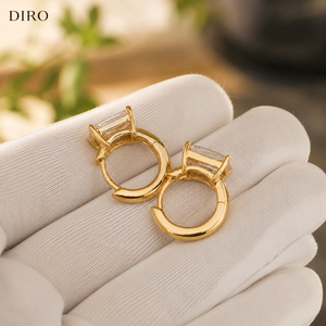 Anillo de Diamantes con Corte Princesa, Chapado en Oro Amarillo de 10K, Anillo de Compromiso para Mujer, Estilo Clásico, Joyería con Diamantes Certificados por GRA - Product Image 4