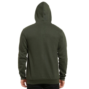 <b>Men's</b> <b>Orange</b> Hooded <b>Sweatshirt</b> Loose Fit Solid Color Casual Woven Pocket Eco-Friendly 100% Polyester Spring Style - Product Image 1