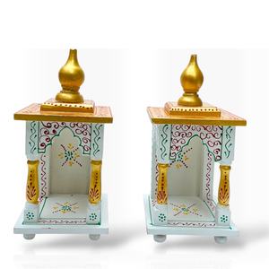 Temple en bois blanc à suspendre au mur, décoration murale, 15x8x18 pouces, pour la maison ou le bureau - Product Image 5