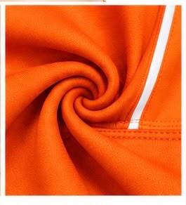 General Industries Soutien-gorge de sport pour femme, col rond, orange, color block, respirant, style débardeur - Product Image 3