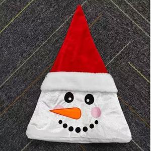 Gorro de Papá Noel de Peluche, Tradicional Rojo y Blanco, para Fiestas Navideñas, con Borde de Peluche Suave y Pompón Esponjoso, Cómodo - Product Image 3