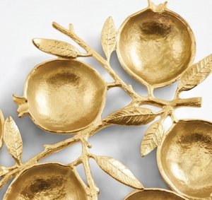 Cuencos de metal de alta calidad con forma de granada, perfectos para ensaladas, aperitivos, frutas y frutos secos, ideales para decorar la mesa de comedor. - Product Image 3