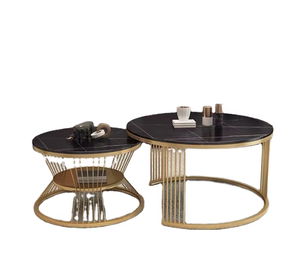 Mesa de centro de metal hecha a mano con logotipo personalizado de alta calidad con diseño único para uso en sala de estar, comedor y dormitorio - Product Image 1