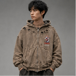 เสื้อฮู้ดดี้ยูนิเซ็กซ์ขายดี ทรงวินเทจ ผ้าฝ้าย 100% ซักนุ่ม สวมใส่สบาย แฟชั่นลำลอง ไซส์ใหญ่พิเศษ เหมาะสำหรับฤดูหนาว - Product Image 1