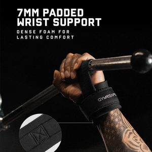 Custom weight lifting straps D-<b>ring</b> gym fitness workout training session deadlift pull up gymnastics powerlifting Gym Straps OEM - Product Image 3