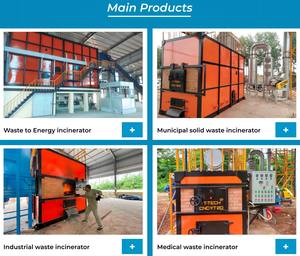 Incinérateur de déchets solides municipaux à haute efficacité, installation d'incinération de déchets solides municipaux personnalisée pour les projets de déchets des administrations locales - Product Image 2