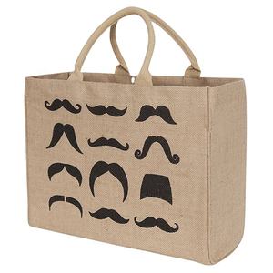 Sac de transport de plage et d'épicerie en jute personnalisable pour femmes, naturel et écologique, avec image personnalisée promotionnelle et impression de lettres - Product Image 1