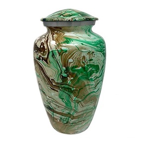 Deluxe Quality Aluminium Blue Cremation <b>Urns</b> With Silver Bird Design <b>Large</b> Adult Burial Cremation <b>Urns</b> for Human Ashes - Product Image 3