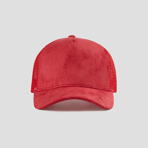 Casquette Trucker Unisexe Rose à 5 Panneaux à Profil Bas avec Ouverture pour Queue de Cheval, en Toile, Couleurs Personnalisables, Visière Courbe en Maille, Toutes Saisons, Service OEM - Product Image 2