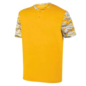 Uniforme de baseball unisexe personnalisé de haute qualité, respirant, à séchage rapide, uniforme de sport, bouton imprimé, coton/polyester - Product Image 2