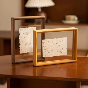 Rustic Walnut <b>Wood</b> Photo <b>Frame</b>, Solid Hardwood <b>Picture</b> <b>Frame</b> by blossom craft india - Product Image 3