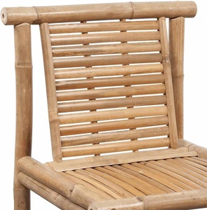Wholesale Bamboo <b>Bar</b> Chair Natural Solid Frame Weather Resistant Durable High <b>Stool</b> Seating for Indoor Outdoor Patio Furniture - Product Image 3