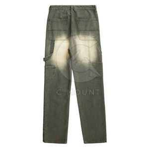 Jean délavé à l'acide, coupe slim, en denim extensible, style décontracté urbain - Product Image 5