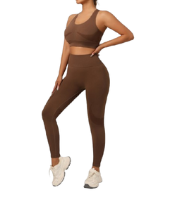 High Quality Seamless <b>Light</b> Weight Best Design Gym Stretch Fitness Wear Women Yoga Set Stylish Gym Wear Yoga Sets for Women - Product Image 1