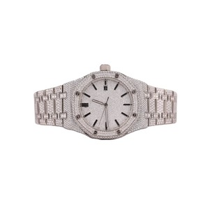 Montre de luxe Hip Hop Moissanite Iced Out, mouvement mécanique VVS, testée au diamant, pour homme - Product Image 1