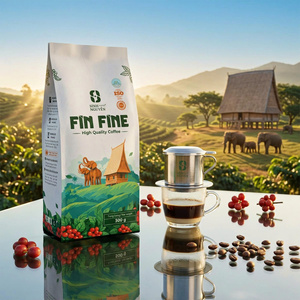 100% Robusta Roasted <b>Coffee</b> Beans Dark Roast Chocolate Flavor OEM ODM Wholesale B2B 1Kg Bag Factory Vietnam Top Best Choice Sale - Product Image 5