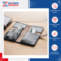 Nexgen Exports, fabricant indien de trousses à crayons et étuis à outils en cuir PU imperméable, faits à la main, 20x18cm, logo personnalisé