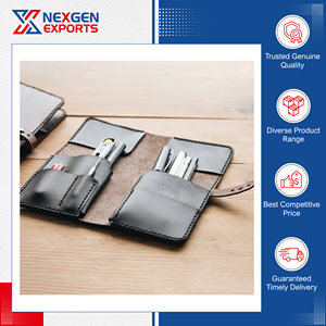 Nexgen Exports, Fabricante Indio de Estuches para Lápices y Bolígrafos de Cuero PU Hechos a Mano, Impermeables, 20x18cm, con Logotipo Personalizado - Product Image 5