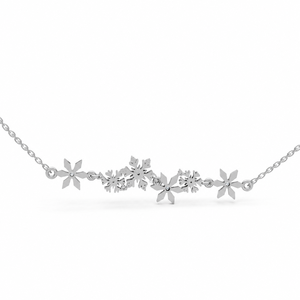 Collier pendentif solitaire en argent sterling 925 de qualité supérieure avec moissanite de laboratoire, serti à griffes classique, bijoux de mariée minimalistes pour femme - Product Image 2