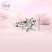 [Sheri Jewels] Anillo de Oro Blanco Sólido de 18K con Diamante Natural Color F-G de 0.85ct SI1-2 4.08g, Estilo Moderno y Elegante, Regalo para Ella