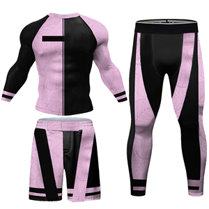 High Quality OEM Design BJJ <b>MMA</b> <b>Rash</b> <b>Guard</b> Set - Product Image 1