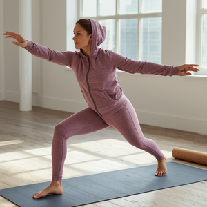 Conjunto de Yoga con Capucha y Cremallera de Manga Larga para Mujer, Ropa Deportiva, Traje de Entrenamiento Elástico, Ropa de Gimnasio Transpirable y Ecológica - Product Image 5