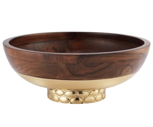 Vajilla de madera hecha a mano de alta calidad personalizada, cuenco para servir ensalada de madera de nuevo diseño para comedor y fabricación de velas - Product Image 1