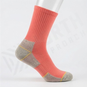 Coral <b>Crew</b> <b>Socks</b> Solid Color Cotton Spandex Knitted Breathable Casual Daily Wear Adult Summer <b>Socks</b> - Product Image 3
