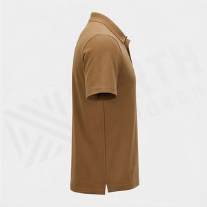 Vente en gros de polos pour hommes sur mesure avec logo imprimé, nouveau design, couleur unie, tissu tricoté, fabriqué au Pakistan - Product Image 3