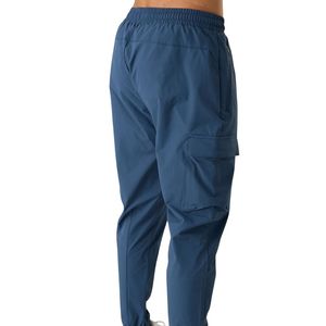 Men's Navy Blue Cargo Jogger Pants Lightweight Athletic Trousers Multi Pocket Workout Gym Training Casual Sportswear Wear - Product Image 2