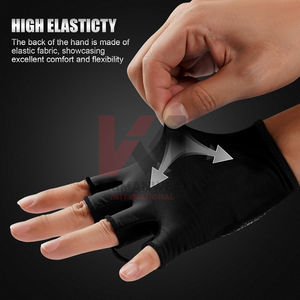 Gants de cyclisme sans doigts pour hommes et femmes, respirants et absorbant les chocs, rembourrés, pour vélo de route, VTT, antidérapants - Product Image 2