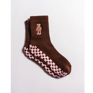 Calcetines de algodón antideslizantes para mujer con logotipo bordado personalizable para marca, estudio, pilates, yoga, tenis - Product Image 1