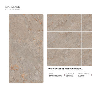 กระเบื้องพอร์ซเลนลายแกะสลักลึกทันสมัย ขนาด 60x120 ซม. 600x1200 มม. 24x48 นิ้ว  ผิวสัมผัสแบบมีมิติ สำหรับงานสถาปัตยกรรม - Product Image 1