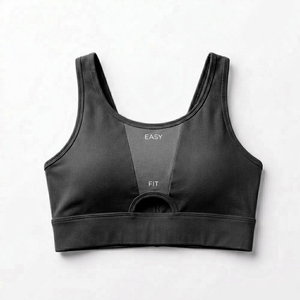 2026 Collection <b>Plus</b> <b>Size</b> <b>Strapless</b> Yoga Sports <b>Bra</b> with Front Logo Four-Way Stretch Breathable Lightweight for Women - Product Image 1